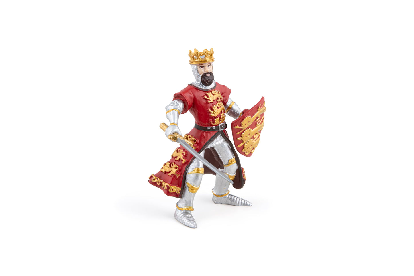 Papo -Hand-Painted - Figurine -Medieval-Fantasy -Red King Richard -39338 - Collectible - For Children - Suitable For Boys And Girls - From 3 Years Old