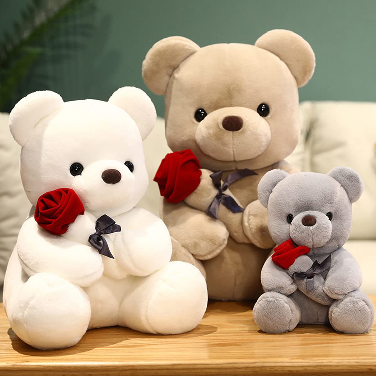 Shafish Cute Plush Teddy Bear Stuffed Animal Teddy Bear Plush Doll Toy Gift For Kids, Party Decoration (Light Brown,23Cm/9In)