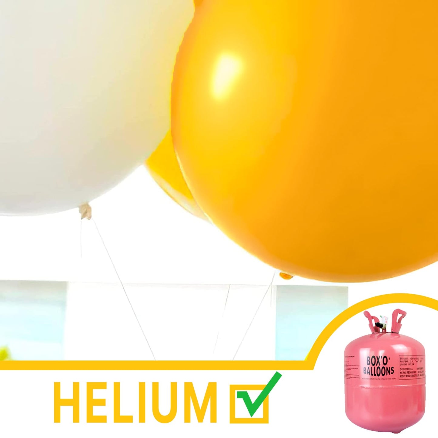 Partywoo Orange Large Balloons, 4 Pcs 36 Inch Balloons, Goldenrod Big Balloons, Orangey Yellow Giant Balloons, Jumbo Balloons For Birthday Party Decorations, Baby Shower Decorations, Orange-Y10