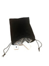 Domino Double 6 White Marbleized Tiles With Spinners, Jumbo Tournament Size In Black Elegant Velvet Bag