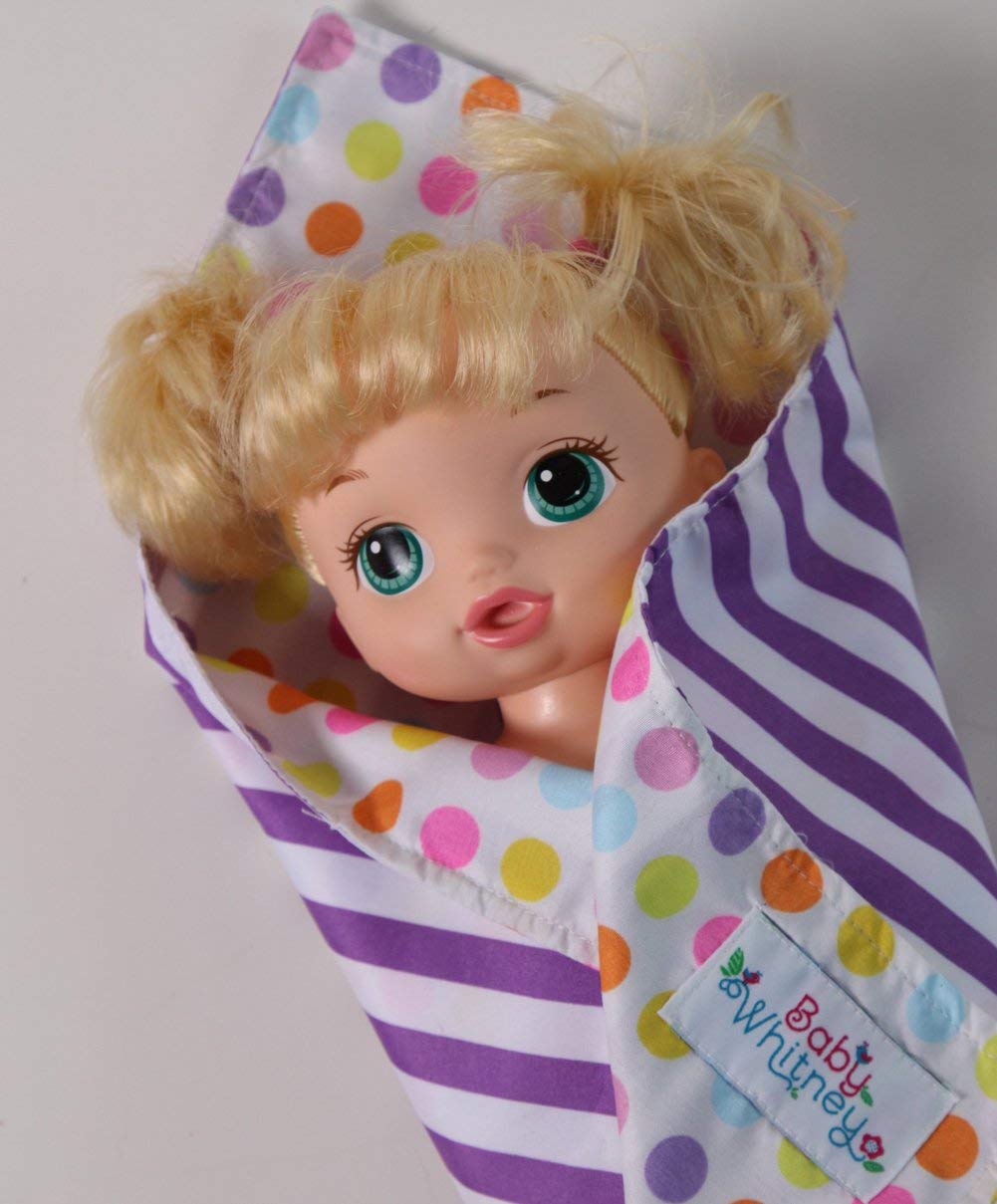 Baby Whitney 17' Doll Toy Receiving Blankets Set 2 Pack