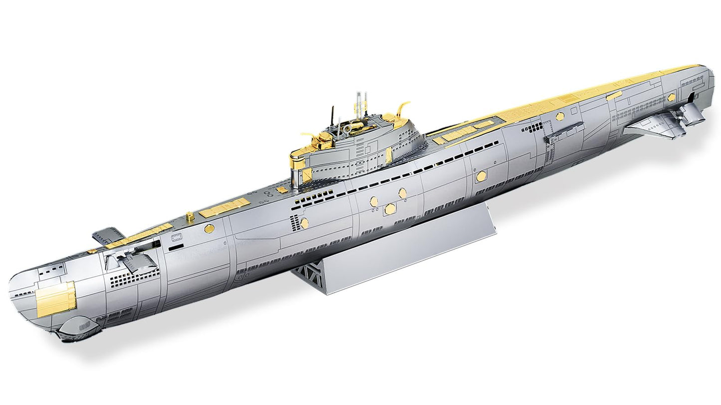 Piececool 3D Metal Puzzles For Adults, Military Submarine Metal Model Building Kits For Stress Relax, Great Christmas Birthday Gifts
