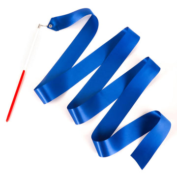 Hiunicorn 12Pcs Navy Blue Dance Ribbon For 4Th Of July Accessories, Dance Streamers Ribbon Dancer Wands For Kids Gymnastics Party Favors Boys Girls Graduation Decoration