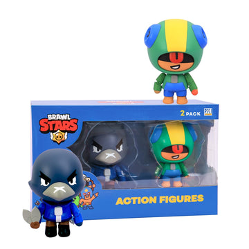 P.M.I. Brawl Stars Action Figures | Official Supercell Toys | Playable Mini Figures Bo And Crow | Licensed Gift For Gamers | Art