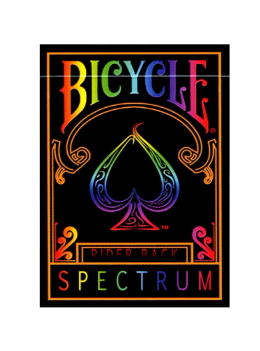 Bicycle Spectrum Playing Cards - 1 PACK, Multicolor, Cardstock, Model Bicycle