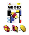 Brainwright QBOID Pocket Brain Teaser Fidget Puzzle - Multi-colored, Standard Size, Plastic, Model 8011