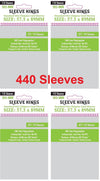 Sleeve Kings Chimera Card Sleeves - 57.5x89mm, Plastic, White, Model SKS-8808X4, 4x110 Pack, 440 Sleeves