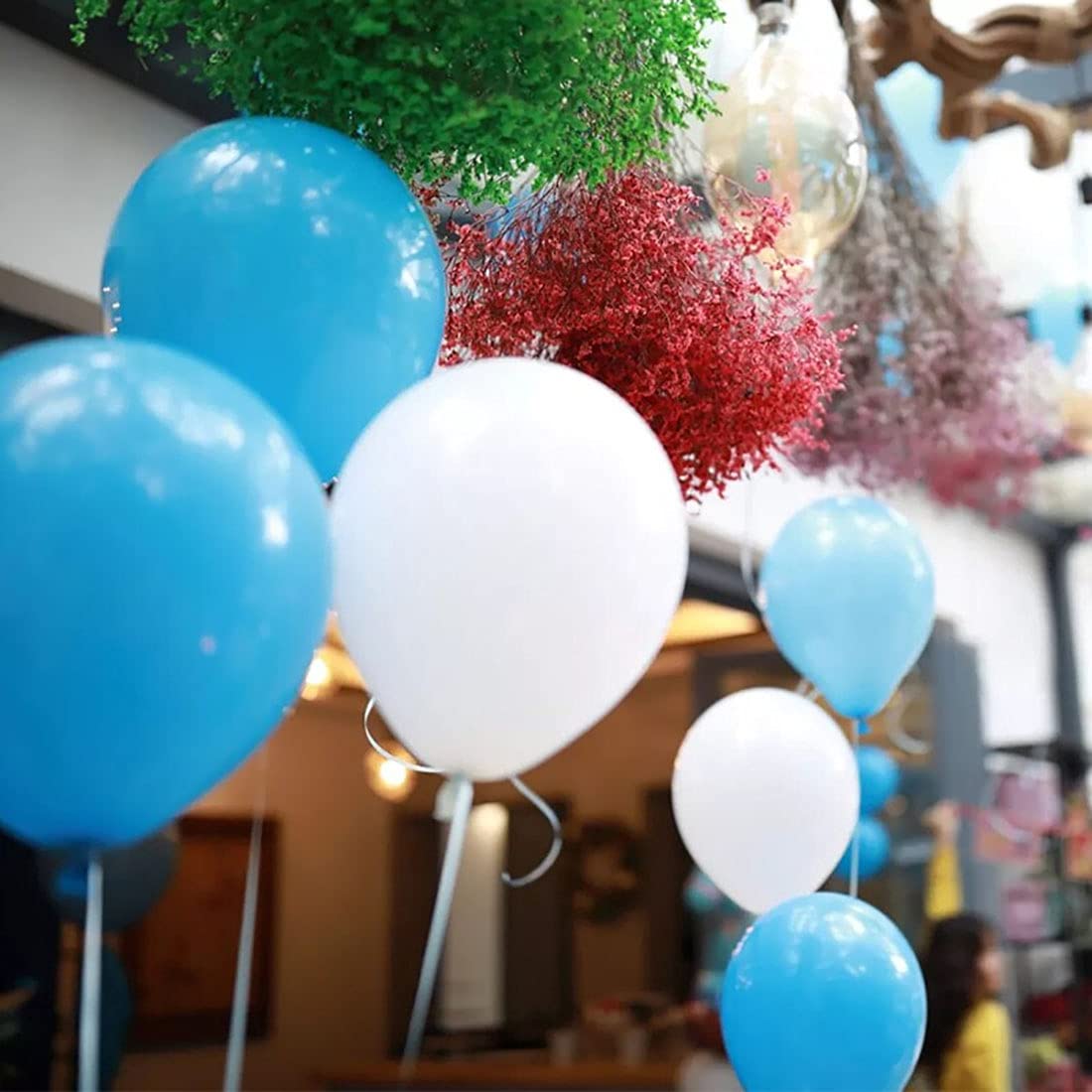 Kalor 5 Inch Light Blue Balloons,100 Pcs Matte Latex Balloons, Helium Balloons For Garland Arch,Happy Birthday Party, Baby Shower Decorations, Wedding Decorations