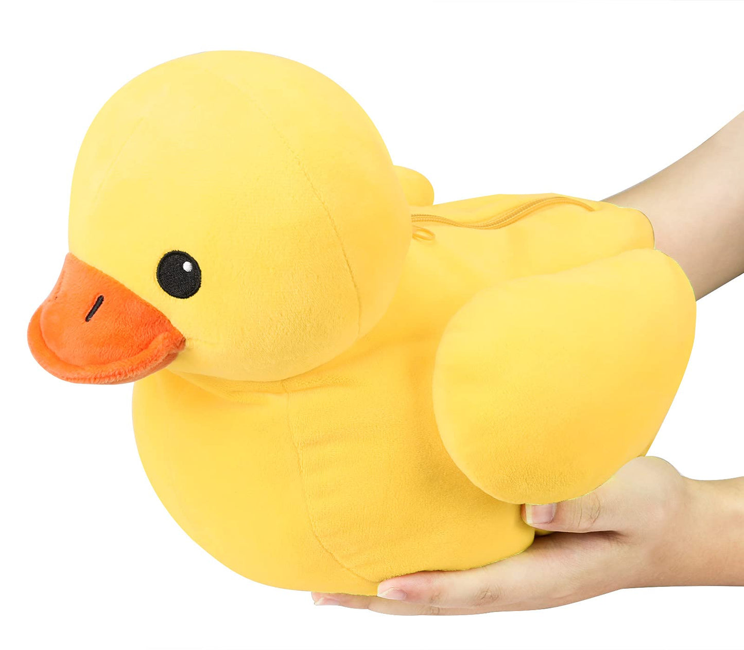 Pegmapri 14 Yellow Duck Stuffed Animal with Babies Ducky Plush Playset with Zipper Pocket 5pcs Ducklings Toys Plushie Birthday Gift for Kids Boy Girl