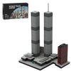 Steria World Trade Center Building Blocks Set, 982 Pcs Mocsage 1/2000 World Trade Center (19732001) Micro Twin Towers Modular H