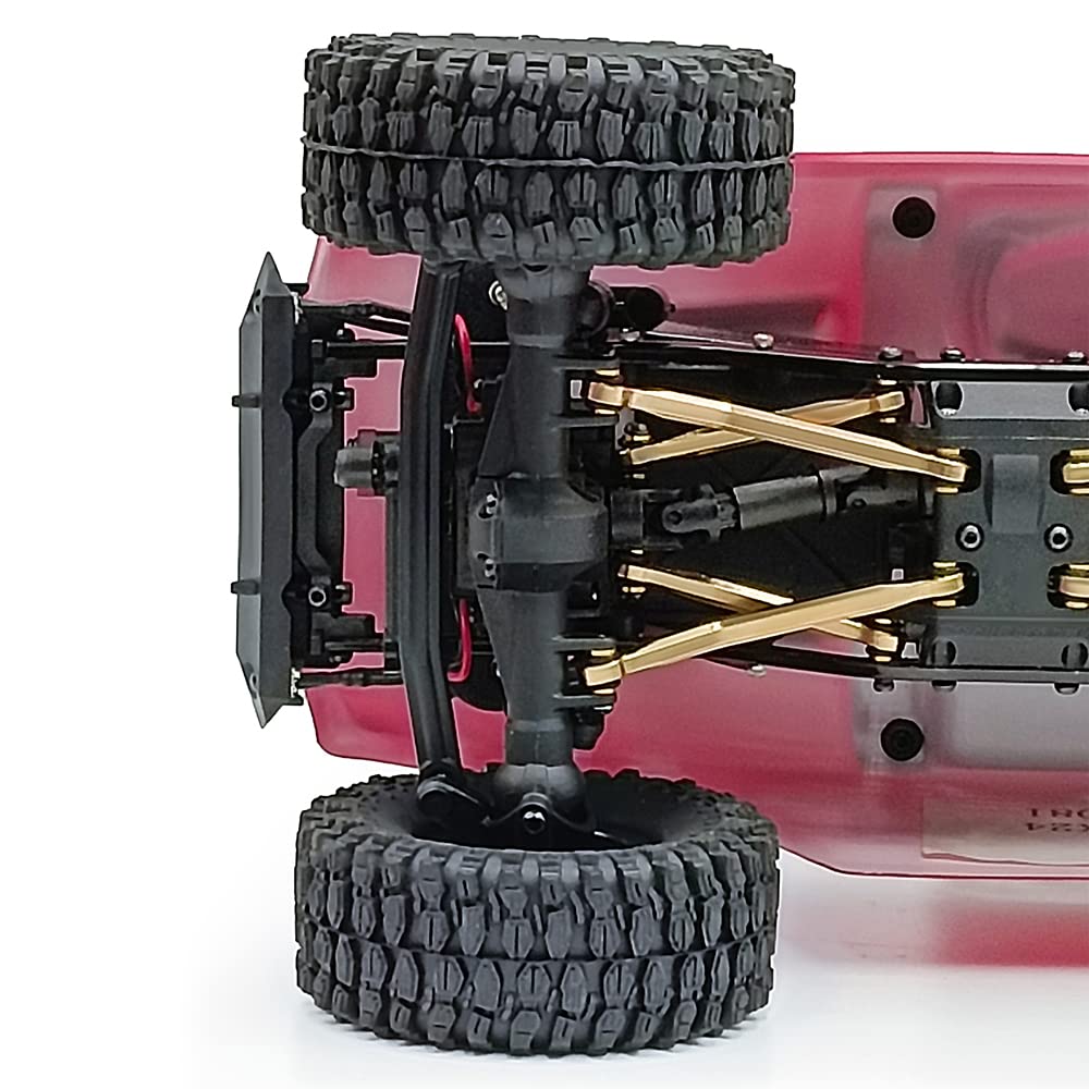 RCLIONS Higher Extra Clearance RC Links Linkage Set for 1/24th Axial SCX24 Deadbolt AXI90018 AXI00004 RC Crawler Car Upgrades Pa