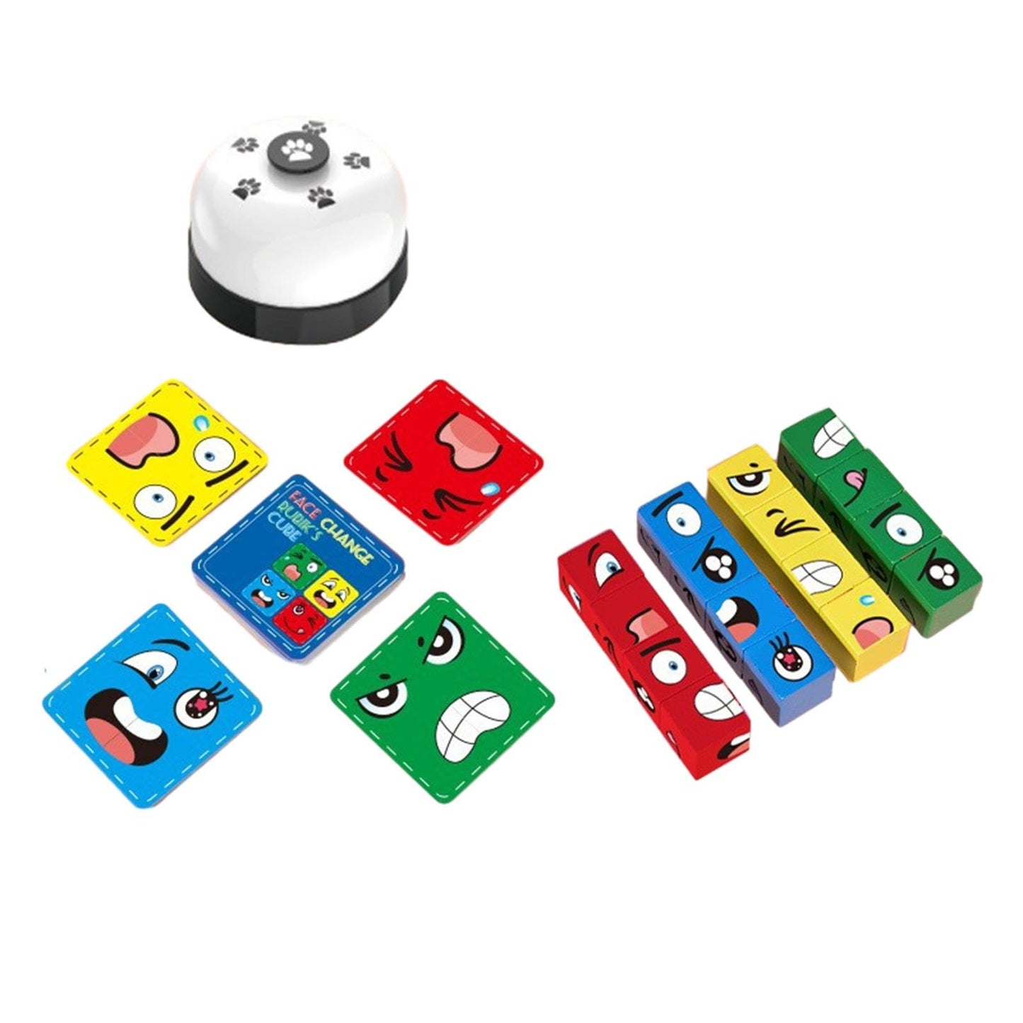 Calandis Expression Puzzle Building Blocks Portable Birthday Gift Parent Child Puzzle | Wooden & Handcrafted Toys | Preschool To