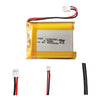 KBT 3.8V 2500mAh Li-Polymer Battery: 123545 Lipo Rechargeable Lithium-ion Replacement Batteries with JST Connector for Ar duino