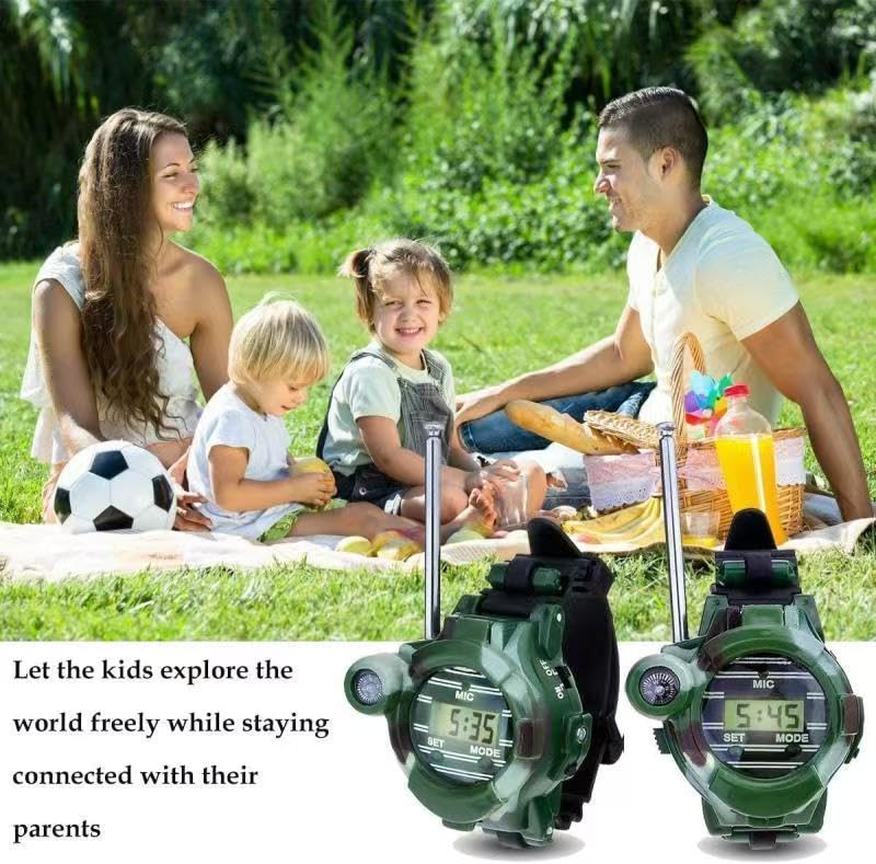 Walkie Talkie For Kids,Walkie Talkies Watch Spy Army Toys Gifts For Children,Two-Way Radio Walky Talky Watches With Flashlight C