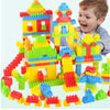 SatSun (52 Block+ 8 Wheels) 60 PCs Blocks STEM Educational Kids Toys Building Block Toys.