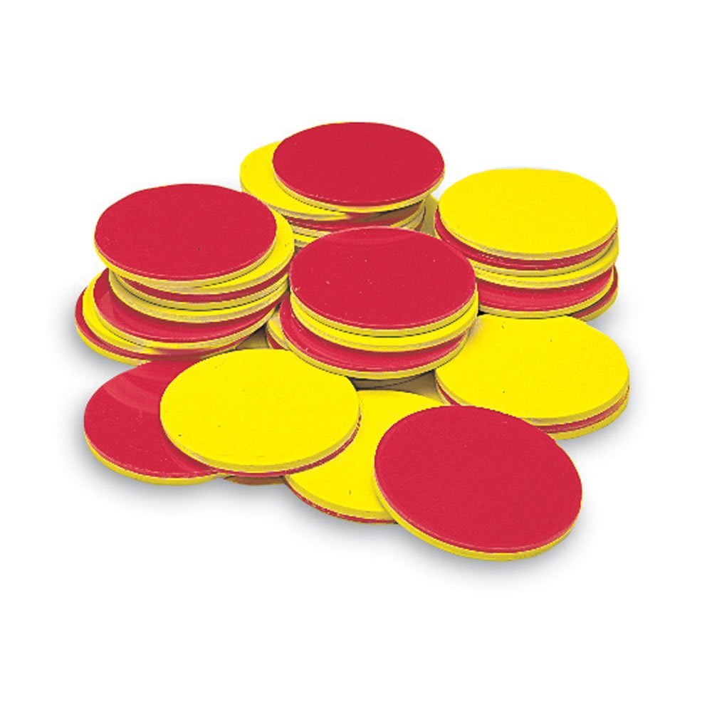 Hand2Mind Foam Two-Color Counters, Red And Yellow Counters, Counting Manipulatvies, Math Counters For Kids, Counting Chips, Math Manipulatives, Math Bingo Chips, Counters For Kids Math (Pack Of 200)