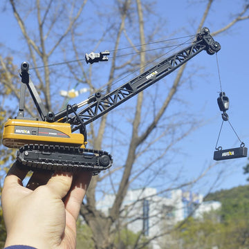 Ailejia Construction Trucks Toys Crane Truck 1/50 Scale DieCast Truck Engineering Car Metal Construction Vehicles Crane Machine