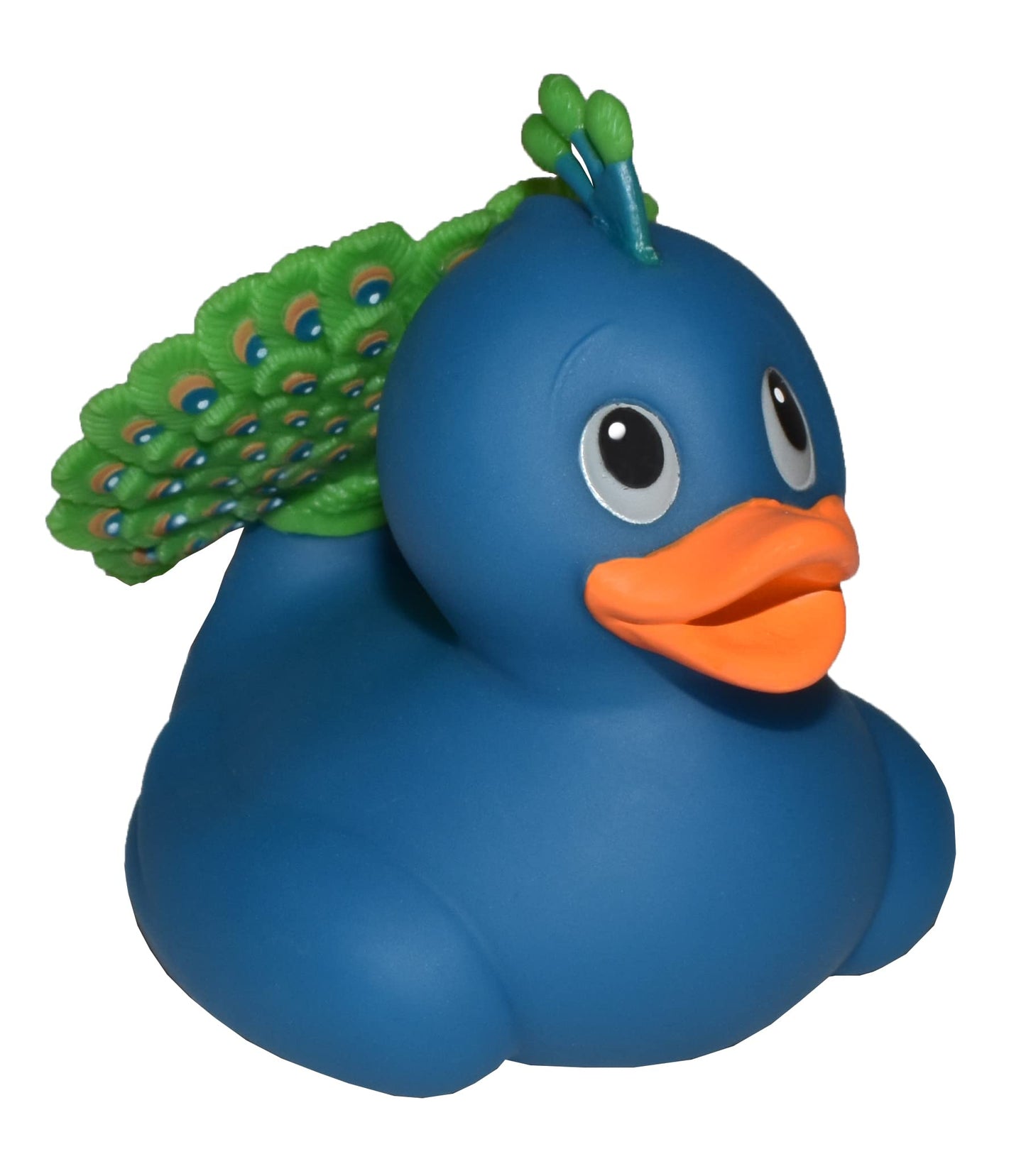 Wild Republic Rubber Ducks, Bath Toys, Kids Gifts, Pool Toys, Water Toys, Peacock, 4''