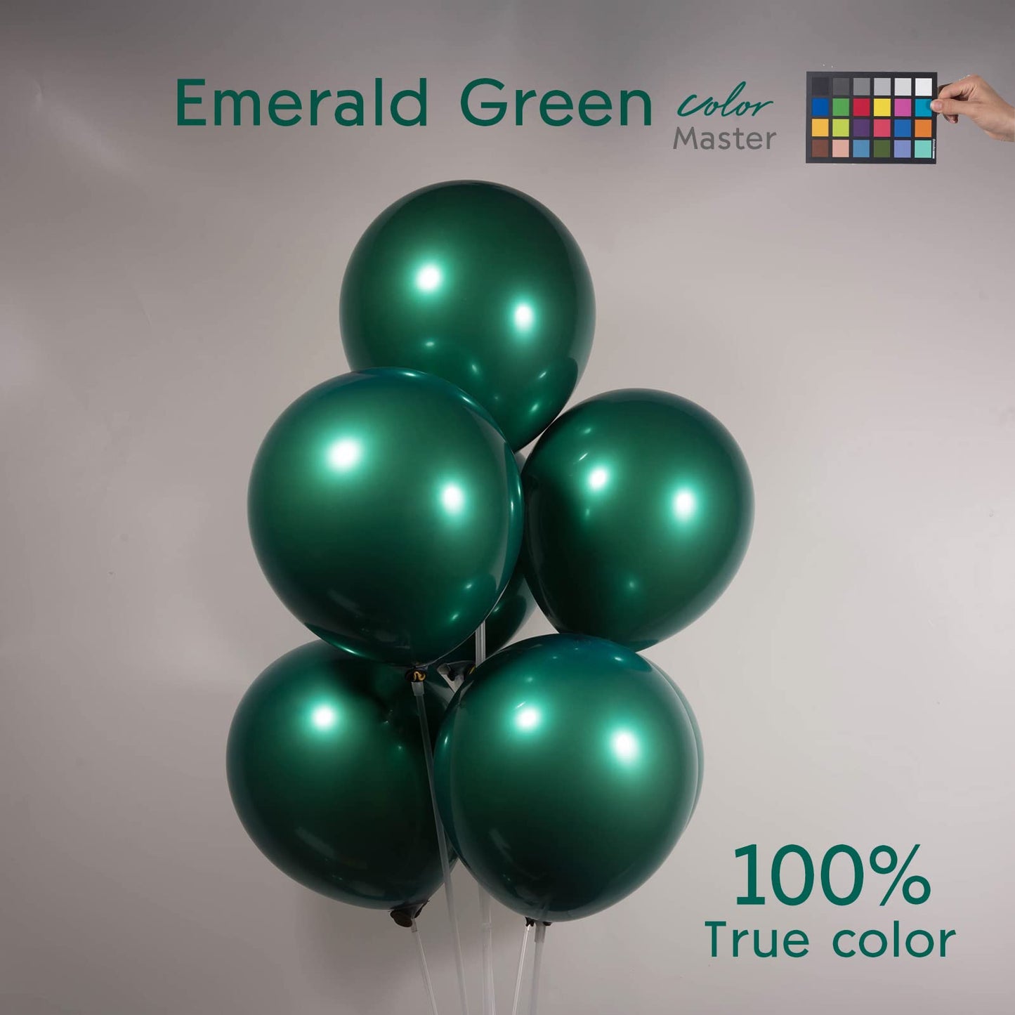 Double Stuffed Emerald Balloons Different Sizes Customized 52 Pack 18+10+5 Inch Dark Teal Emerald Green Balloon Garland Kit For