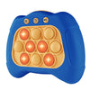 Intoypad Pop The Target! Handheld Speed Pushing Game Machine: A Fun Multiplayer Game for Family. Fidget Game Toy for 6 7 8 9 10 11 12 Years Old Blue
