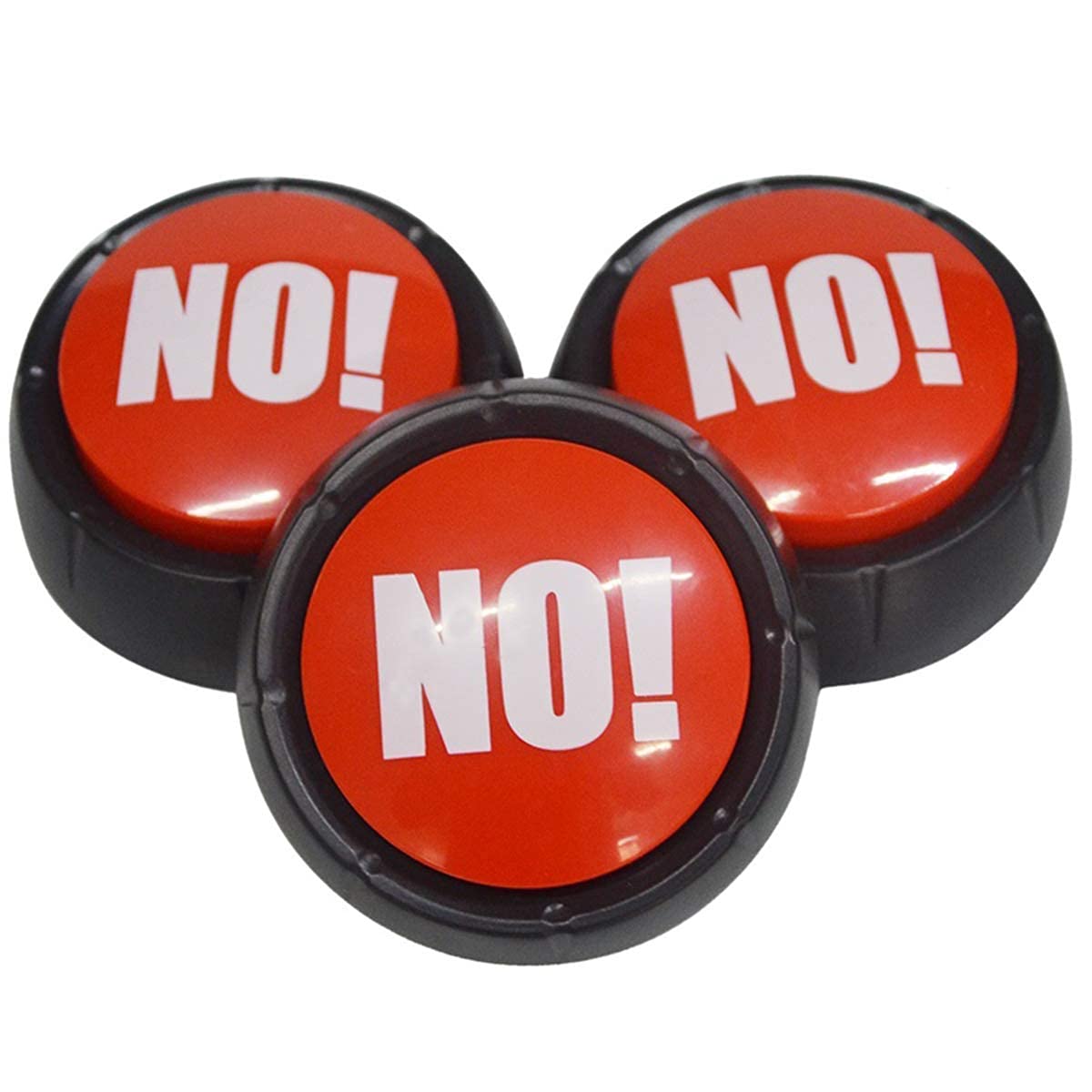Joffreg NO Sound Button - Medium Red Plastic Mute Device