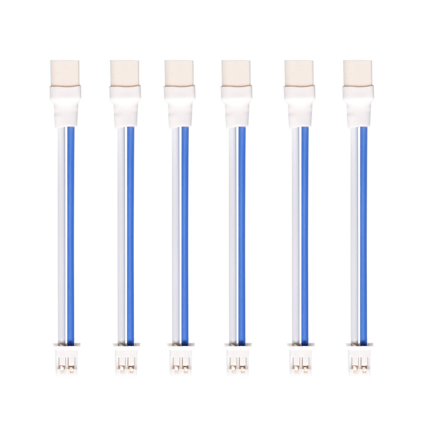 BETAFPV 6pcs BT2.0-PH2.0 Adapter Cable 22AWG for BT2.0 300mAh 1S Battery with 1.0mm Banana Connector Meteor65 1S Brushless Whoop