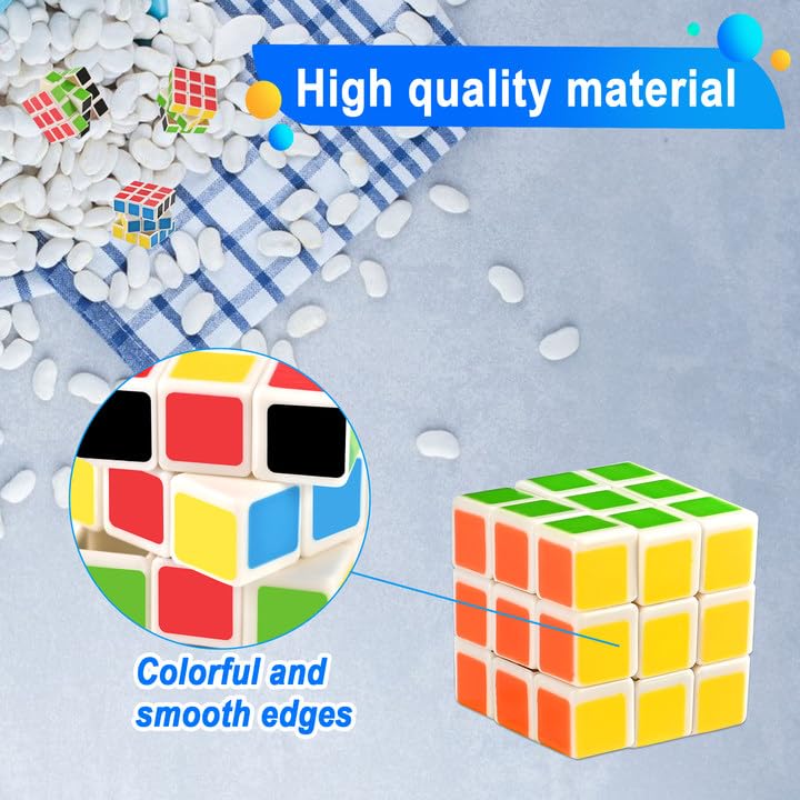 Goldge 40 Mini Cube Puzzles, 1.18In 3X3, Fun Party Favors For Kids - School Rewards & Classroom Prizes, Perfect For Birthdays, E