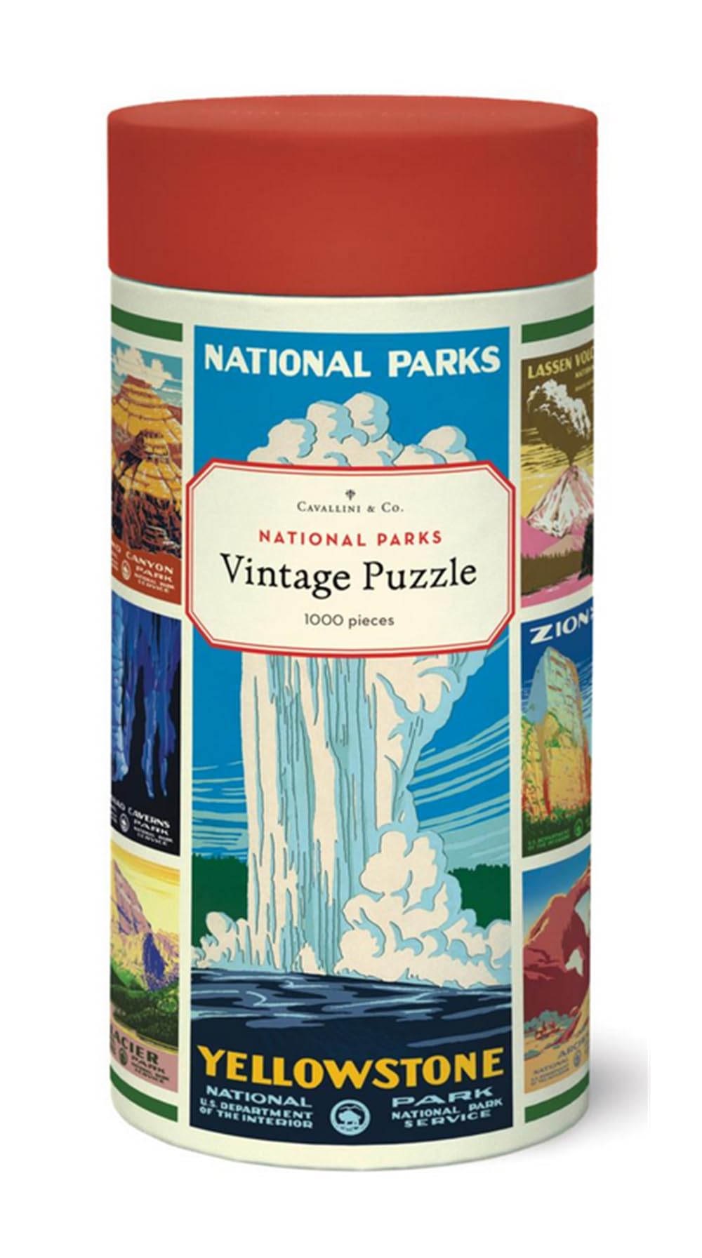 Cavallini & Co. National Parks Poster Puzzle- 1000 Pieces