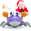 Yeaye Crawling Crab Baby Toy - Music Learning Crawl System for Infants, Purple, Medium, 0-36 Months