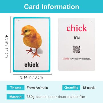 Lilias Farm Animals Flash Cards, Toddler Learning Toys, Preschool Learning Toys, Homeschool Supplies, Learning Supplies For Kind