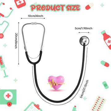 Kids Stethoscope, Real Working Nursing Stethoscope for Kids, Toddler Doctor Game Toy, Girls Boys Doctor Nurse Cosplay Costume Ac