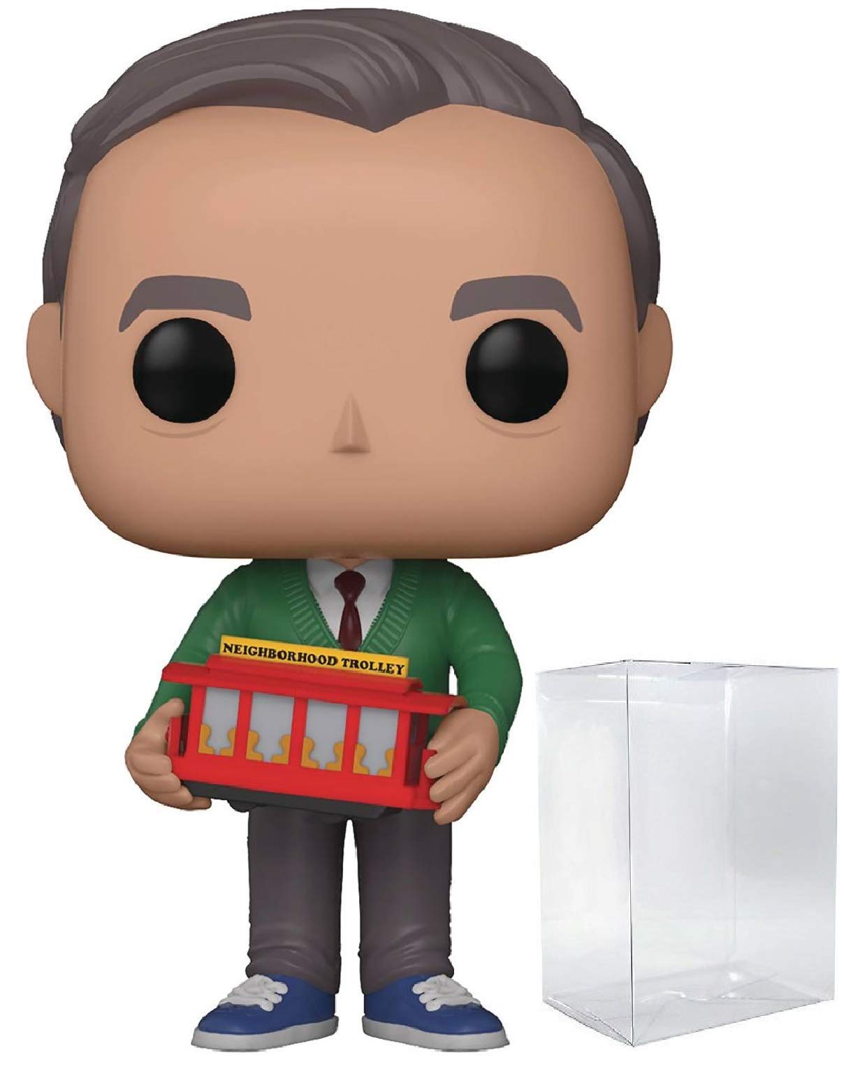 Funko Pop! Mister Rogers Neighborhood - Mr. Rogers Vinyl Figure (Bundled With Compatible Box Protector Case), Multicolor, 3.75 Inches