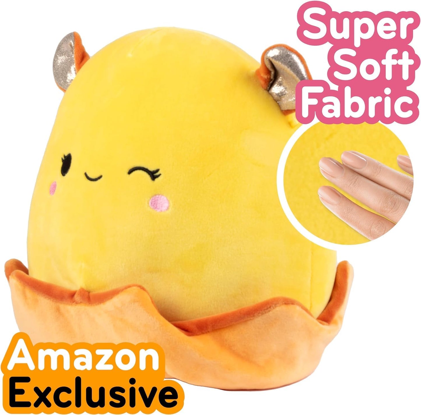 Squishmallows 5'' Donkey, Goat, Horse, Pig & 10'' Octopus 5-Squish Value Pack - One Jumbo & Four Mini Plush For Less - Collectib