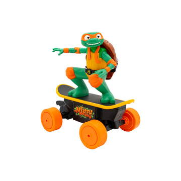 Teenage Mutant Ninja Turtles Mikey Cowabunga Skate RC - Green, Plastic, Model 71124, Imitates Real Skate Tricks, Ages 5+