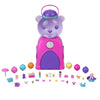 Polly Pocket Gumball Bear Travel Toy Playset with 2 Micro Dolls & 26 Accessories, Multicolor, Model HJN90, Plastic