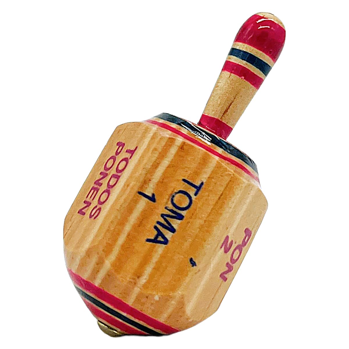 Casa De Queta Toma Todo Mexican Game 3 Inch (2-Pack) - Pirinola Mexicana Spinning Top Game - Premium Mexican Toys, Artesania Mex