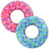 Artcreativity 22' Donut Tube Inflates Set Of 2, Colorful Inflatable Donut Tubes In Assorted Designs, Donut Birthday Party Decorations Supplies, Durable Water Pool Toys For Kids, Fun Donut Party Favors