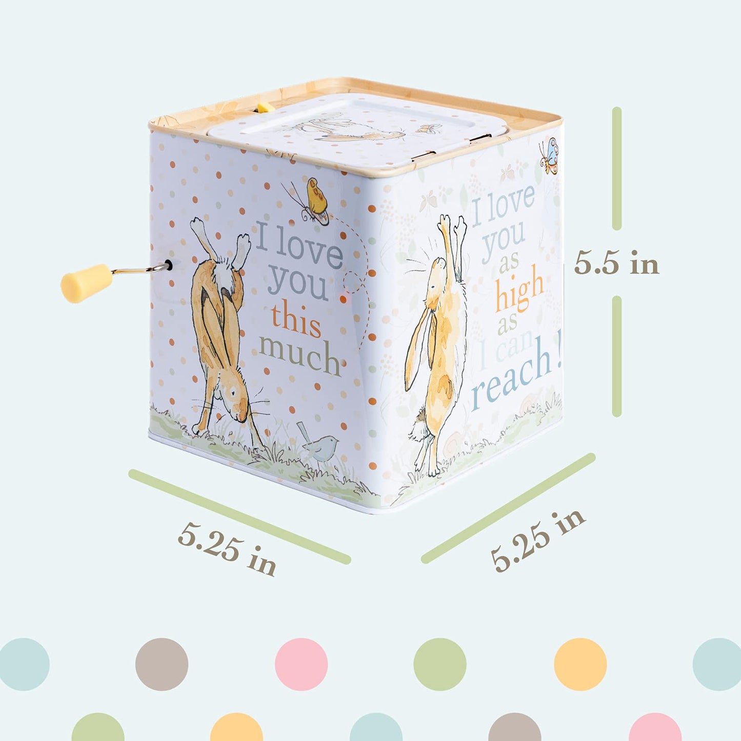 Kids Preferred Guess How Much I Love You - Nutbrown Hare Jack-In-The-Box - Musical Toy For Babies