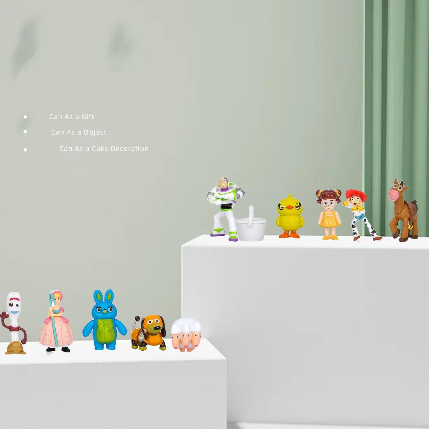 Nlieopda 36Pack Toy Anime Story Figurines,Woody Toy Anime Story Doll,Buzz Anime Lightyear Toy,Pvc Toy Anime Story Toys Figures S