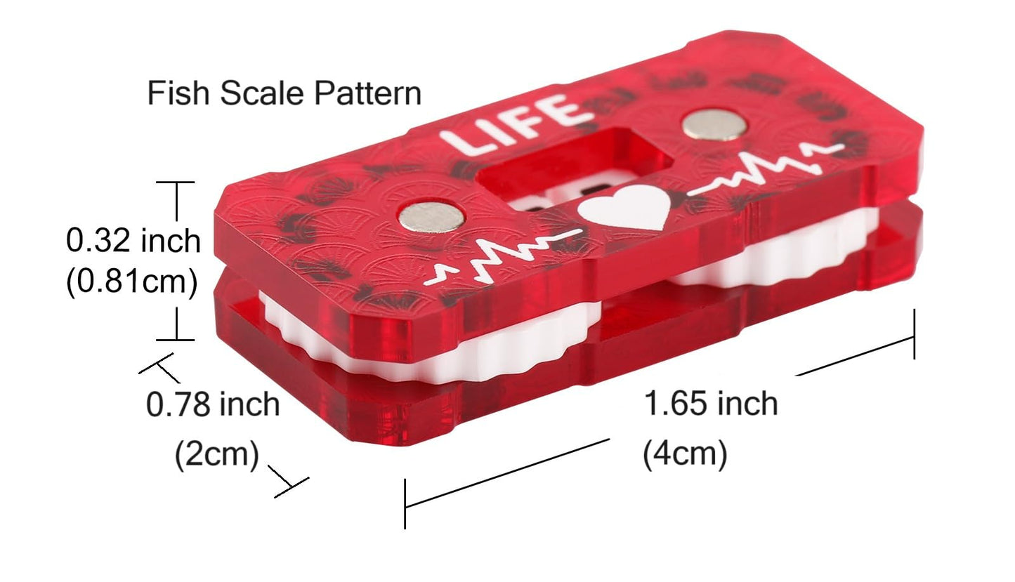 Life Counter Twin Digits Dragon Scale Pattern Designed For Cedh Game And Other Mtg Dual Game Fits All Tcg, Ccg And Lcg Made Of P