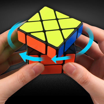 3X3 Speed Cube Yj Toys Dysmorphism 3X3X3 Fisher Cube 3X3X3 Magic Speed Cube Puzzles Black Sturdy And Smooth Speed Cube Puzzles Toy For Kids And Adults