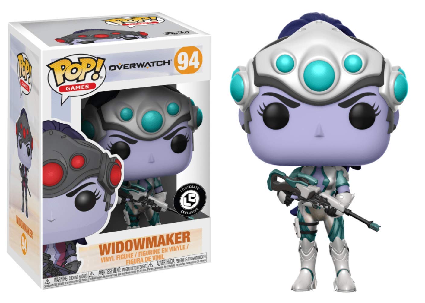 Funko POP Games: Overwatch - Widowmaker #94 Vinyl Figure - Loot Crate Exclusive - Multicolor