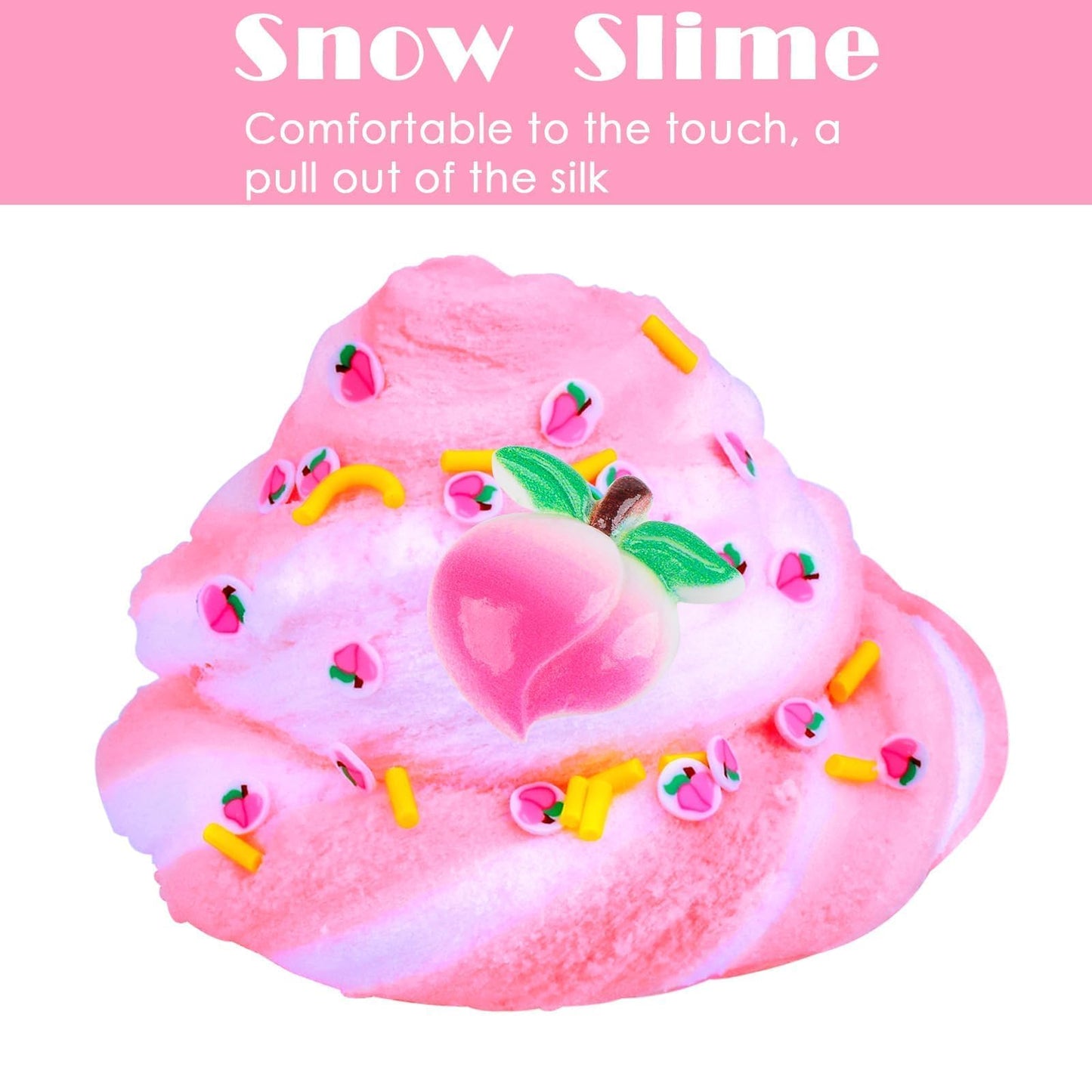 Pink Cloud Slime, With Cute Slime Charms, Super Soft And Non-Sticky, Diy Slime Kit For Girls, Party Favors, Gift And Birthday, S