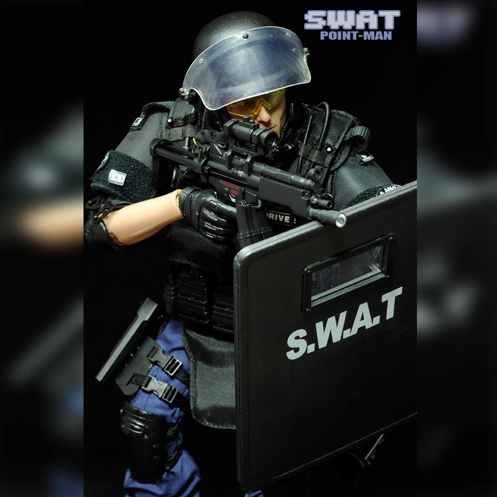 YEIBOBO ! 12 Inch Special Forces Action Figure SWAT Team - Multi-color, Plastic & Fabric Material