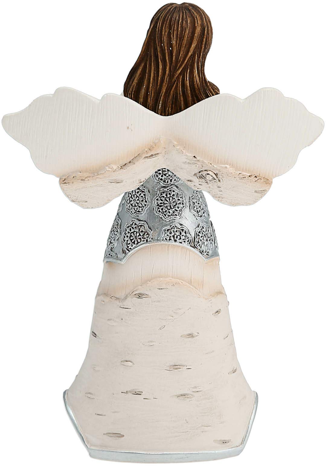 Pavilion Gift Company Granddaughter Angel Figurine, 5.5-Inch, Silver Resin, Model 82349, Perfect Gift for Granddaughters