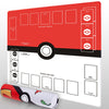 Biouai Playmat For Card Gameplay - Play Mat With Tube For 2 Player Trainer Game Playing(Red)