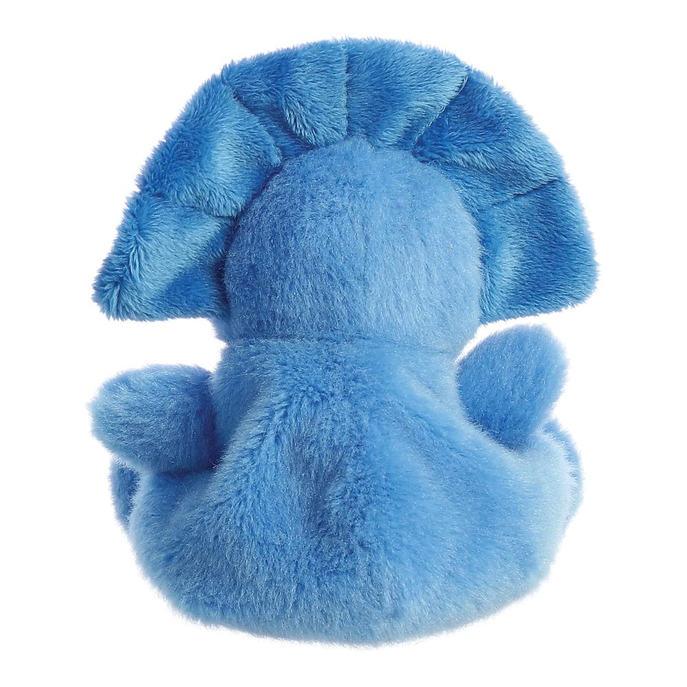 Aurora, Hangtag, 33616, Palm Pals Tank Triceratops Dinosaur, 5In, Soft Toy, Blue