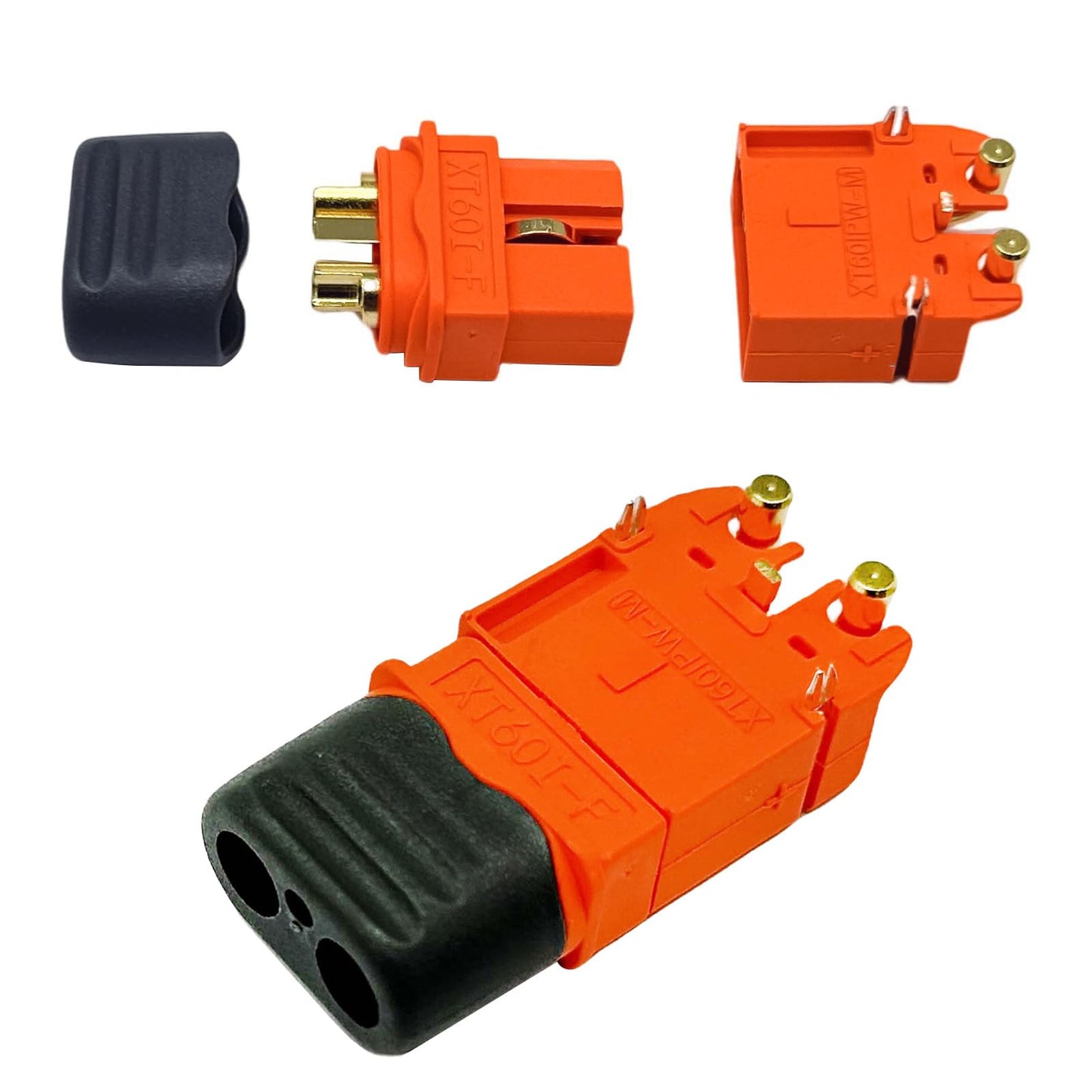 5Pairs Amass XT60I XT60IPW XT60I-PW Male XT60-I Female 2+1 Connector Signal Pin Plug for RC Lipo Battery Charger Controller Moto