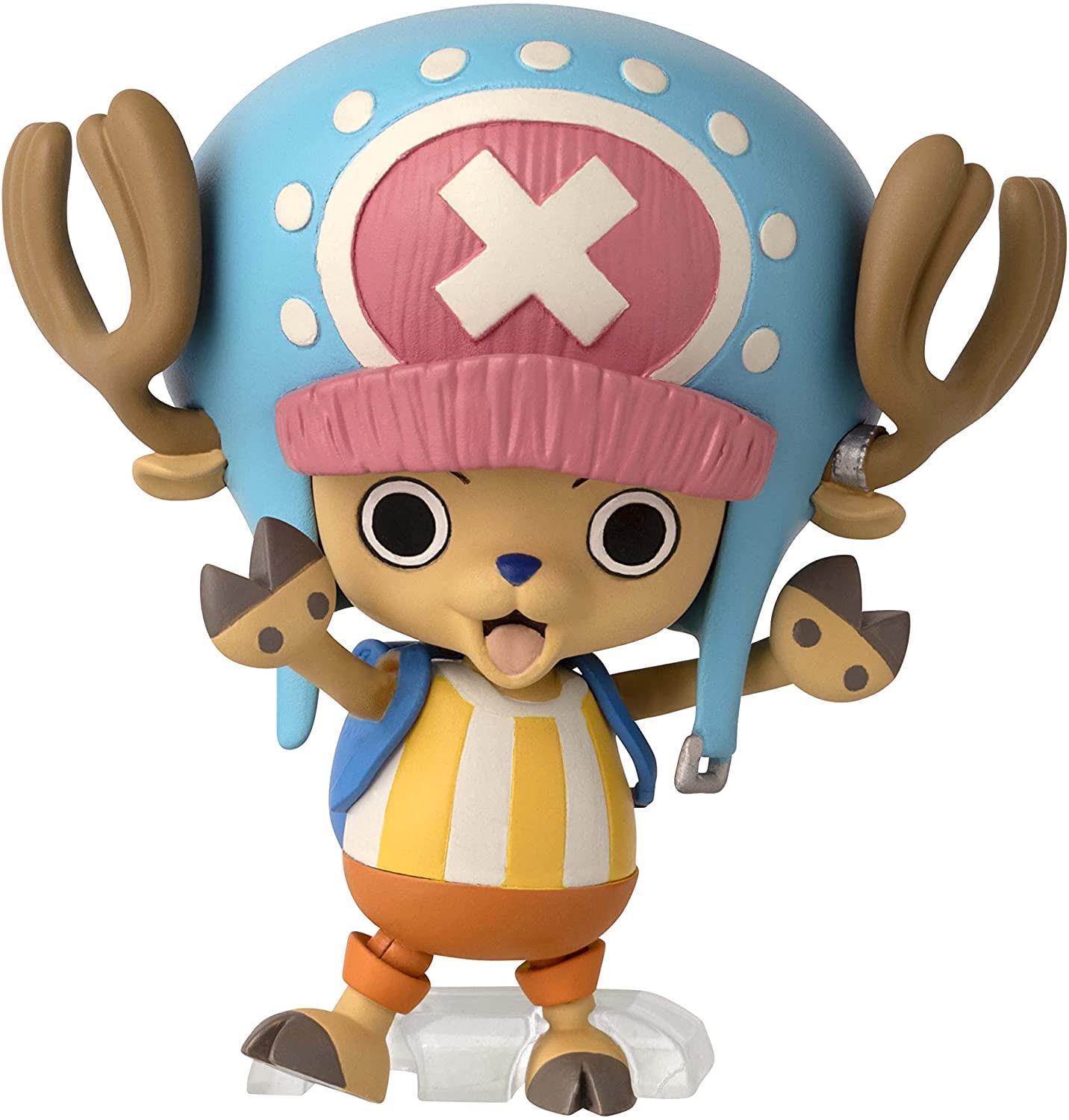 Bandai Anime Heroes One Piece Figures Tony Tony Chopper Action Figure | 17Cm Articulated Chopper Anime Figure With Swappable Arms Faces And Backpack One Piece Action Figures Pirate Toys Range