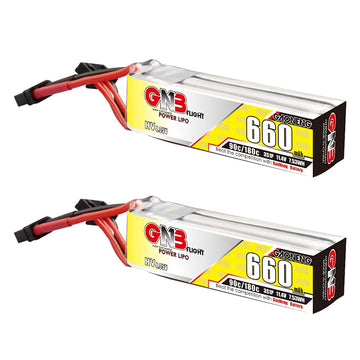 GAONENG 2pcs GNB 3S 11.4V HV 660mAh 650mAh 90C LiPo Battery XT30 Connector for 2.5 inch Toothpick Drone Quads Freestyle Drone DI
